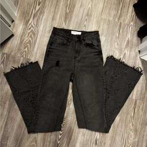 Target Black Frayed Women's Boot Cut Jeans